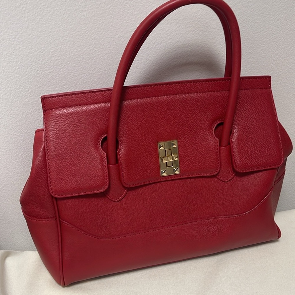 NWOT Red Leather Handbag